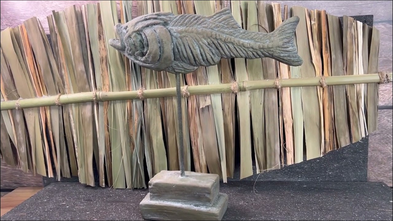 Статуэтка Скелет Окаменевшая рыба