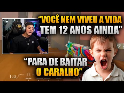 LOUD CORINGA TILTANDO COM UMA CRIANÇA DE 12 ANOS NO VALORANT