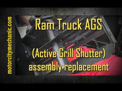 Ram Truck AGS (Active Grill Shutter) assembly replacement