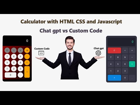 AI vs Developer – Calculator with HTML, CSS & JS | ChatGPT vs Hand Code