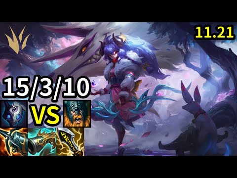 Kindred Jungle vs Olaf - KR Grandmaster | Patch 11.21