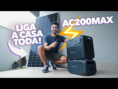 Essa BATERIA pode ligar sua CASA TODA em um APAGÃO! | Bluetti AC200Max