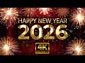 Happy New Year 2026 Golden Video HD Premium 10 Second Wishes With Fireworks Elegant Text