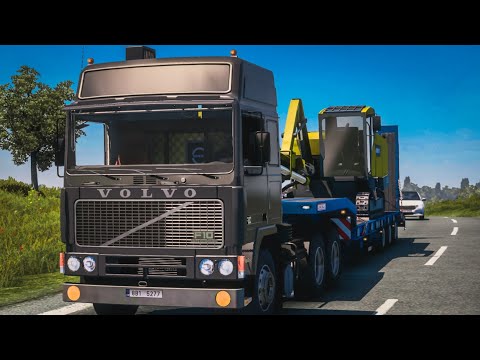 ETS 2 : Old VOLVO F10 Truck Sunny Day Gameplay | Euro Truck Simulator 2