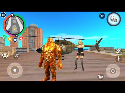 Update Rope Hero Vice Town | Mutant Tower To Tower Jump Fight Pink Tank Army Tank | Stone Giant Game
