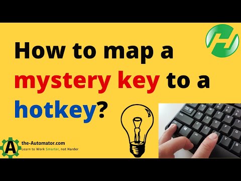 How to map a mystery key to a hotkey | 🗺❓🔑