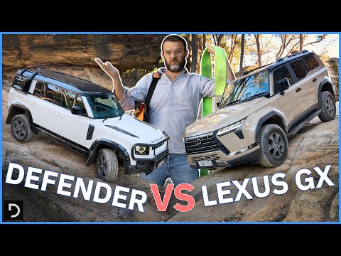 Land Rover Defender v Lexus GX550 Off-road Comparison