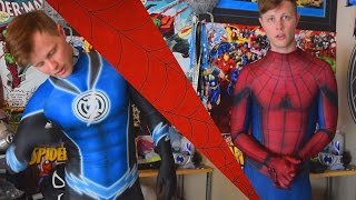 Civil War Spider-Man Suit Review and... Blue Lantern Flash?!