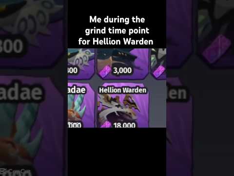 Me during the time point grind for Hellion Warden #sonaria #cosmemes#creaturesofsonariameme