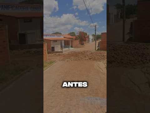 Veja o Antes e Depois do calçamento do Bairro Canaã #shortvideo #shorts #piauí #brasil