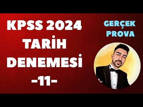 KPSS 2024 TARİH DENEME GERÇEK PROVA -11-  #kpss2024 #kpsstarih #kpsstarihdenemesi #ösym