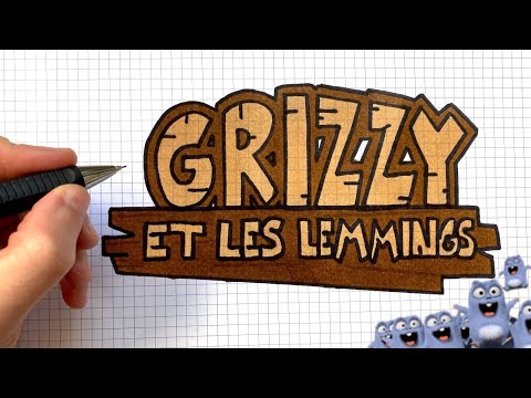 COMMENT DESSINER GRIZZY ET LES LEMMINGS LOGO