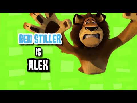 Madagascar 2005 trailer frame with Alex, Marty, Gloria and Melman on the beach