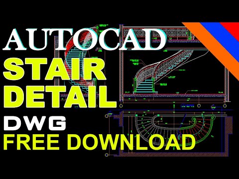 Stair Details | Tutorial Autocad | stair details cad...