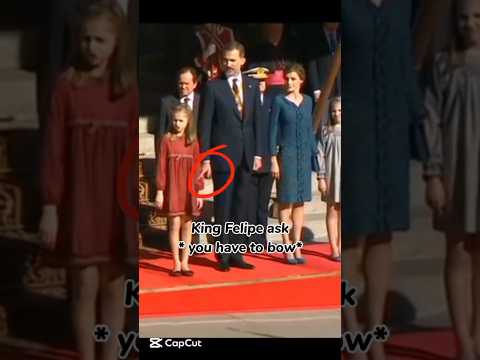 Royal protocol #princessleonor#leonor#shorts#viral#trending#infanrasofia