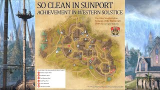 Western Solstice - So Clean in Sunport Achievement - The Elder Scrolls Online (ESO)