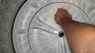 Removing a washing machine wash plate the easy way. DIY that anyone can do. Maytag Bravos Agitator