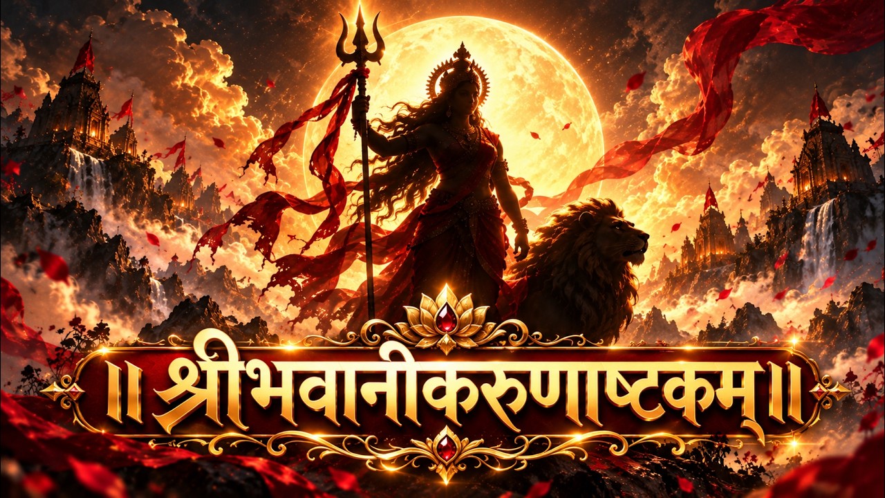 BHAVANI KARUNASHTAKAM 🌺 | श्रीभवानीकरुणाष्टकम् | A Soulful Prayer to Maa Bhavani