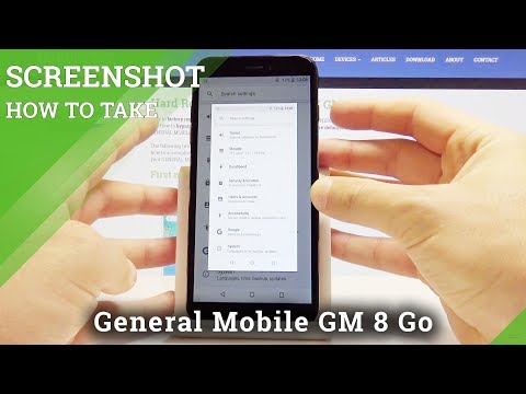 How to Capture Screen in GENERAL MOBILE GM 8 Go - Take & Save Screenshot
