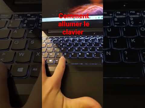 comment allumer le clavier d'un ordinateur portable. #shorts #pratiques #clavier #style