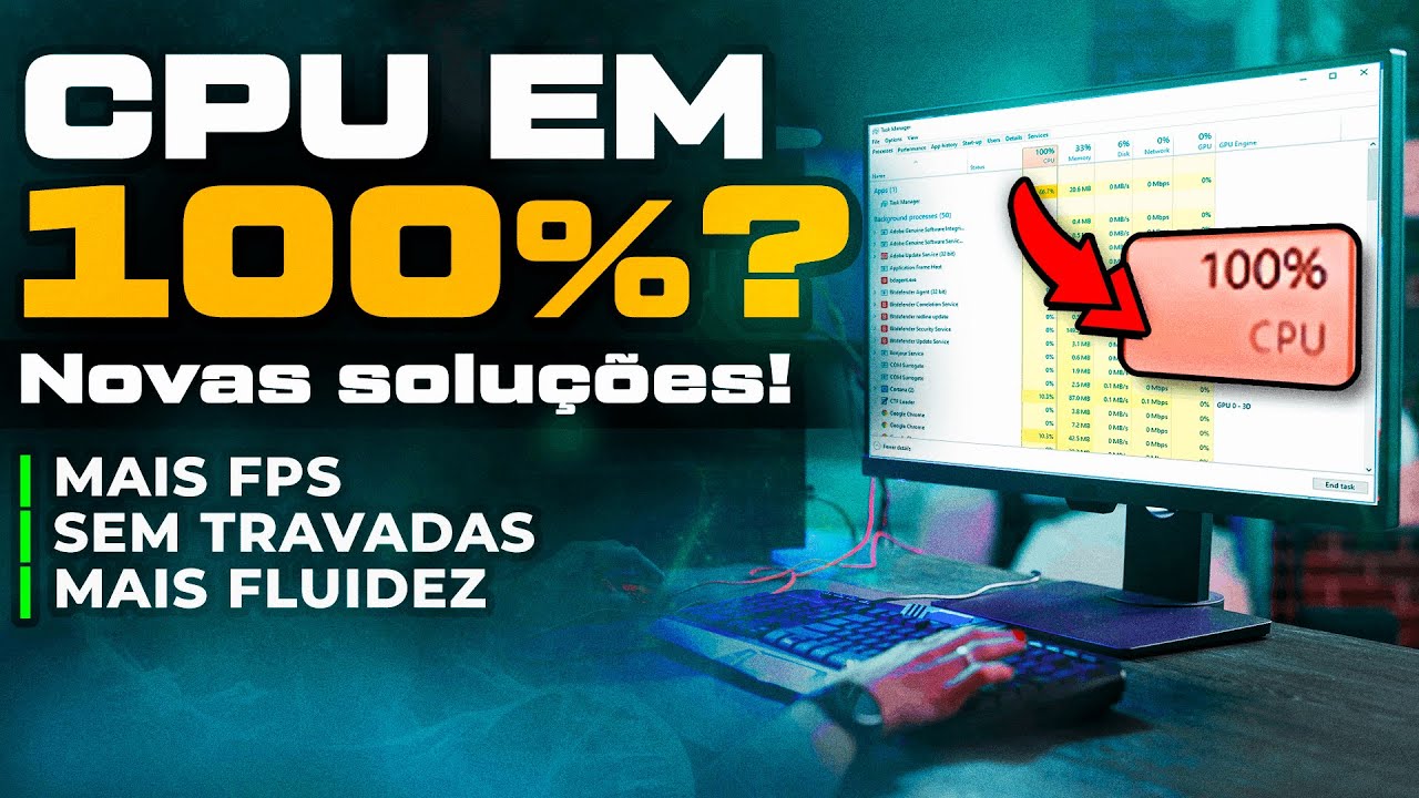 USO DE CPU EM 100% ? PROCESSADOR COM USO ALTO E TRAVANDO NOS JOGOS ? RESOLVA AGORA O USO EM 100 2024