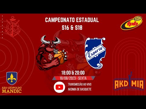 Regatas x Esperia: Campeonato Estadual Paulista 2023 de Basquete, Sub16 e S18
