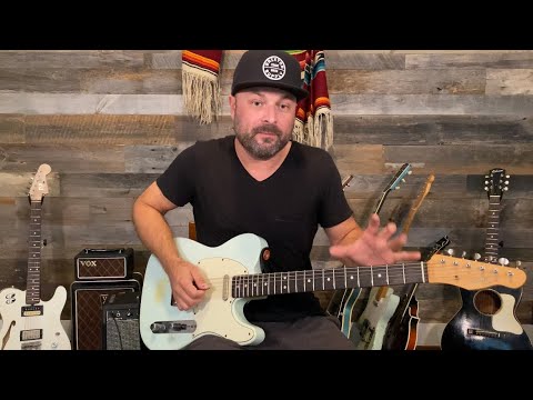 Double Stops For 1-4-5 In A Major For Guitar - Country Style