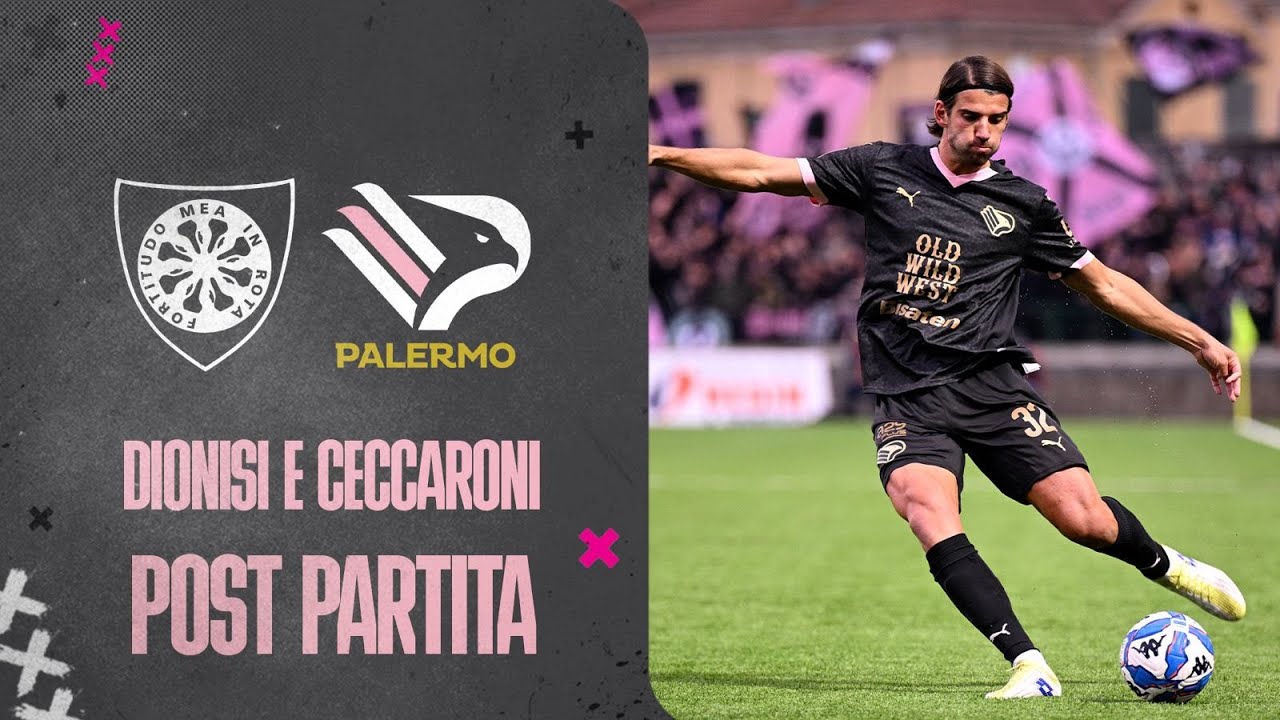 [VIDEO] Dionisi e Ceccaroni dopo Carrarese - Palermo
