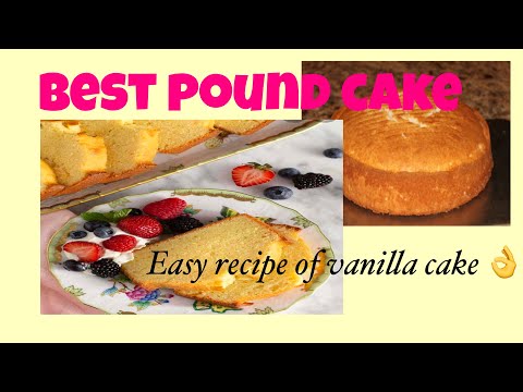 Best pound cake| Episode #13| Easy tea time cake| Base vanilla cake for birthday| ( in English )