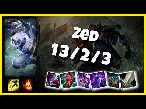 Zed vs Annie Mid 11.3 Challenger Gameplay S11 (13/2/3) - OCE