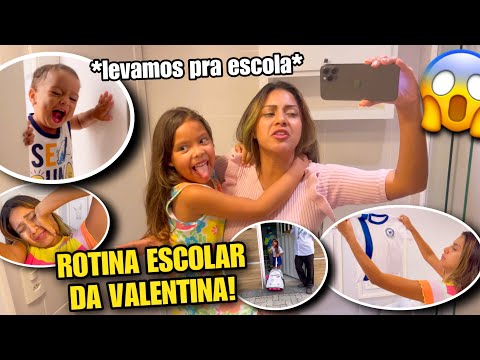 UMA NOITE COM A GENTE! LEVAMOS ELA PRA ESCOLA 6HORAS DA MANHÃ! 😭😱