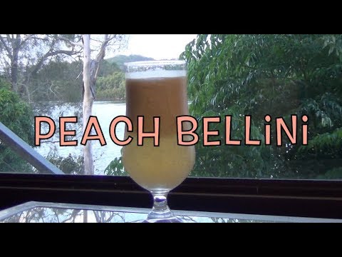 Peach Bellini Italian Cocktail cheekyricho NutriNinja video recipe ep. 1,241