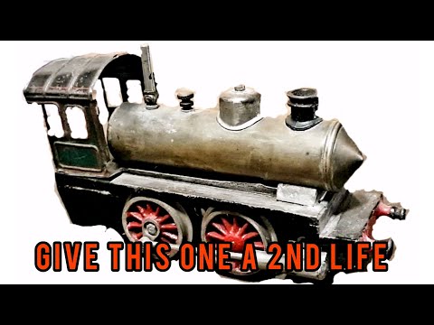 ➡️Restoration⬅️ Give This Train A 2nd Life. Early 1900 Tin Toy Steam Train From Bing