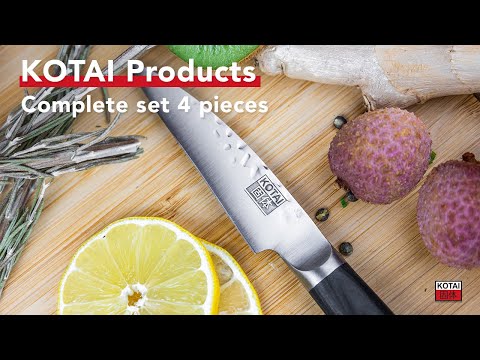 KOTAI PRODUCTS - Complete Knives Set (4 pcs) - Set de couteau complet (4 pcs) - Pakka Collection