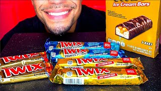 Download lagu ASMR TWIX ICE CREAM COOKIES AND CREAM BARS (LEFT RIGHT) *CHOCOLATE* JERRY CANDY ASMR mp3