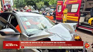 Mulher fica ferida em acidente no bairro Jardim São Carlos, em Alfenas