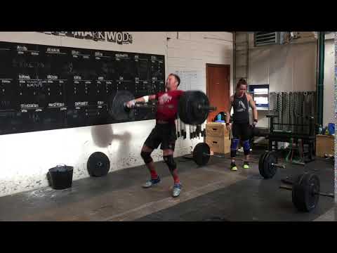 Hang Snatch: 95 x 1 rep by Lionel Bourrin