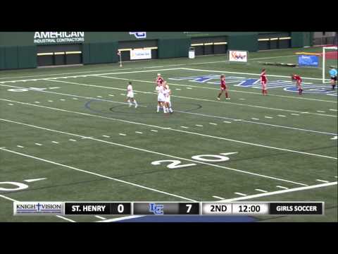 Junior Ellie Rydz with a goal for the Knights