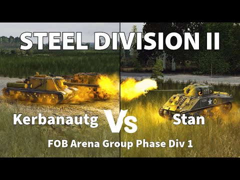 A great tank battle! 2k, close range, bounces, all there! - Steel division 2 Cast Kerbanautg vs Stan