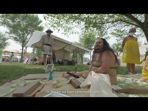 Hawaiian Kapa Pounding at the 2023 Smithsonian Folklife Festival