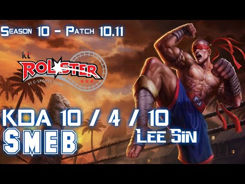KT Smeb LEE SIN vs EKKO Jungle - Patch 10.11 KR Ranked