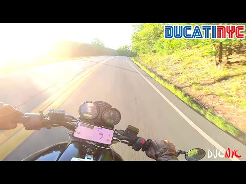 BBQ bound on fresh NEW twisties | Catskill TT Stage 5 | Perfect Evening Ride | Ducati NYC Vlog v1323