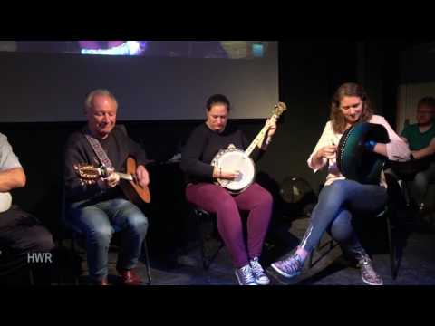 Siobhán O’Donnell: bodhran (1), Dónal Lunny: Irish bouzouki - Craiceann Bodhrán Festival 2017