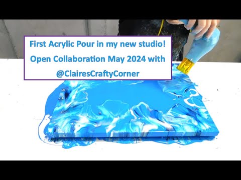 33. NEW Acrylic Pour Blowout - Collaboration with @ClairesCraftyCorner!
