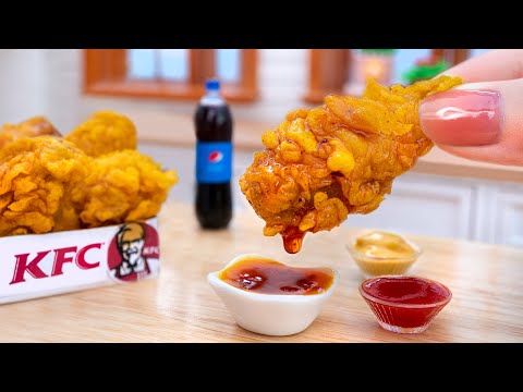 , title : 'Satisfying Miniature Crispy KFC Fried Chicken 🍗 Best Fast Food Recipe by Mini Yummy 🍗 ASMR Cooking'