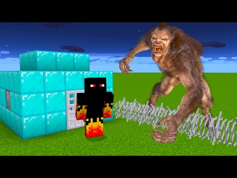 BASE SECRETA CONTRA LOBISOMEM NO MINECRAFT