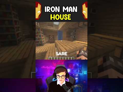 Iron Man House in Minecraft #shorts
