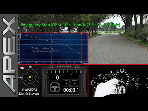 MAZDA 3 SKYACTIV-X SEDAN 180 6MT - 100-0 KM/H (2019)