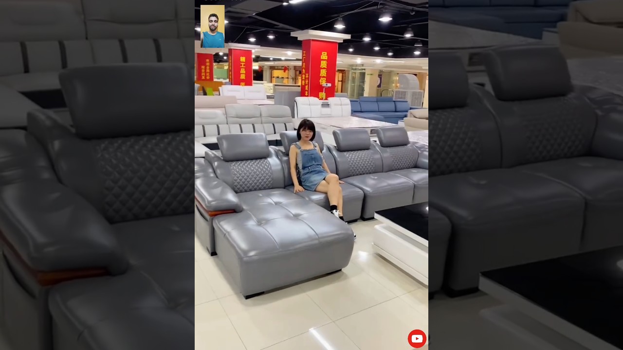 new sofa set beautiful grey colour #youtubeshorts #subscribe #trending #viral #reels #shorts #latest