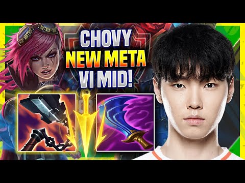 CHOVY TESTING NEW META VI MID IN EUW SOLOQ! *WORLDS BOOTCAMP* - HLE Chovy Plays Vi MID vs Diana!